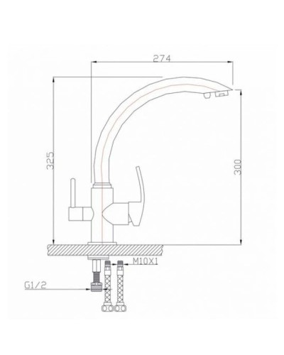 Смеситель для кухни Seaman Eco Granite SGR-2615-Grafit