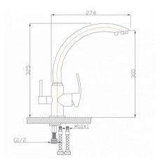 Смеситель для кухни Seaman Eco Granite SGR-2615-Pirit