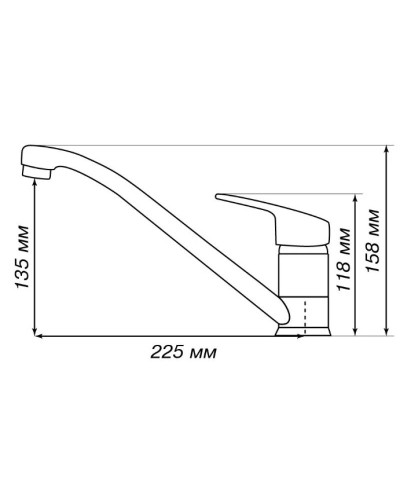 Смеситель для кухни Акватон Аркос 1AX001FCXX240