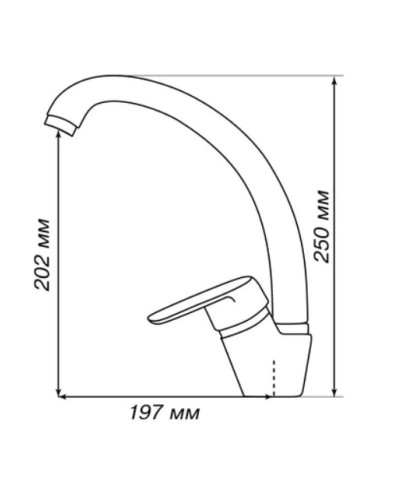 Смеситель для кухни Акватон Нимо 1AX002FCXX220