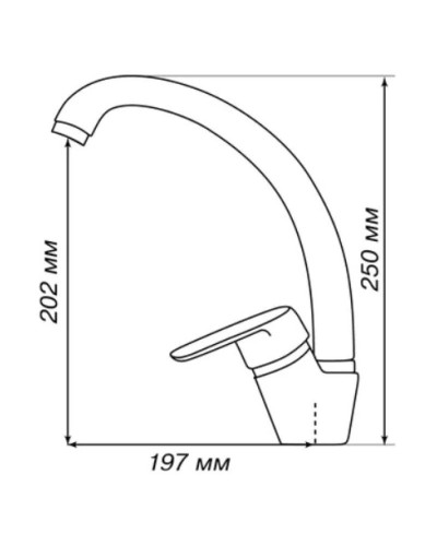 Смеситель для кухни Акватон Нимо 1AX002FCXX240