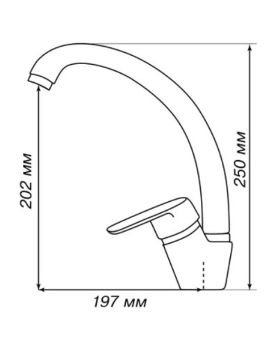 Смеситель для кухни Акватон Нимо 1AX002FCXX250