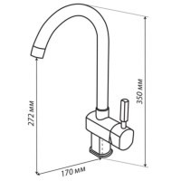 Смеситель для кухни Акватон Лиам 1AX003FCXX210