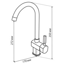 Смеситель для кухни Акватон Лиам 1AX003FCXX220