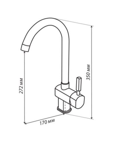 Смеситель для кухни Акватон Лиам 1AX003FCXX220