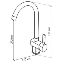 Смеситель для кухни Акватон Лиам 1AX003FCXX230
