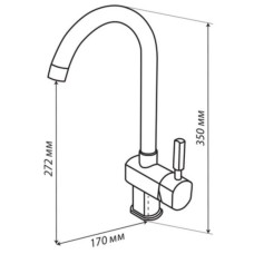 Смеситель для кухни Акватон Лиам 1AX003FCXX260