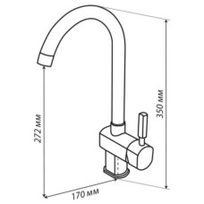 Смеситель для кухни Акватон Лиам 1AX003FCXX290