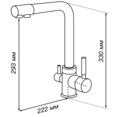 Смеситель для кухни Акватон Руан 1AX004FCXX240