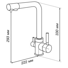 Смеситель для кухни Акватон Руан 1AX004FCXX260