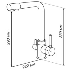 Смеситель для кухни Акватон Руан 1AX004FCXX270