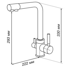 Смеситель для кухни Акватон Руан 1AX004FCXX280