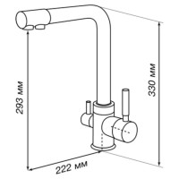 Смеситель для кухни Акватон Руан 1AX004FCXX290
