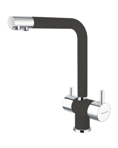 Смеситель для кухни Florentina Ares AV хром/черный 30.30H.2120.102