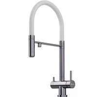 Смеситель для кухни Omoikiri Kanto-BN-WH 4994298 Нержавеющая сталь Белый