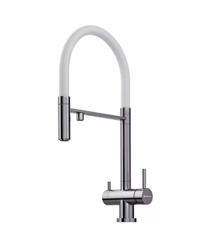 Смеситель для кухни Omoikiri Kanto-BN-WH 4994298 Нержавеющая сталь Белый