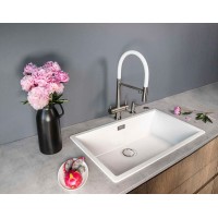 Смеситель для кухни Omoikiri Kanto-BN-WH 4994298 Нержавеющая сталь Белый