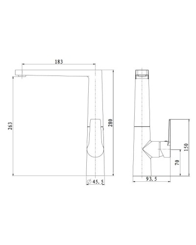 Смеситель для кухни ORB Bien Lado BE11011803
