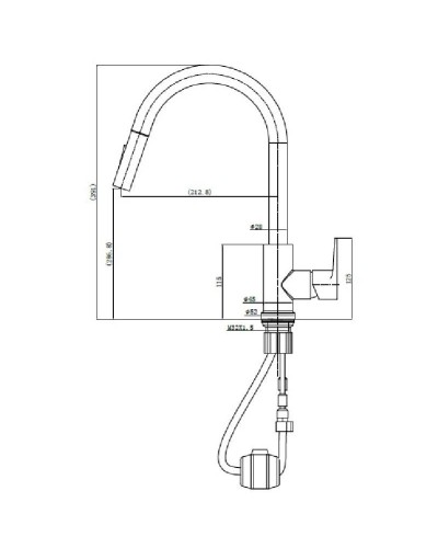 Смеситель для кухни Bien BE25034105