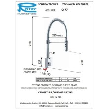 Смеситель для кухни Remer Gourmet Q77