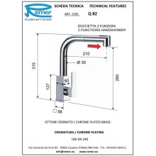 Смеситель для кухни Remer Gourmet Q82