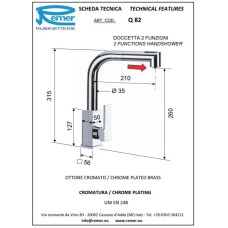 Смеситель для кухни Remer Gourmet Q82