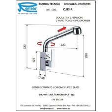 Смеситель для кухни Remer Gourmet Q83A