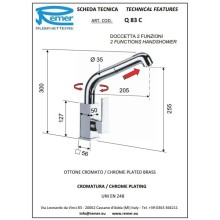 Смеситель для кухни Remer Gourmet Q83C