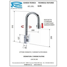 Смеситель для кухни Remer Gourmet Q85