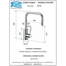 Смеситель для кухни Remer Gourmet N73