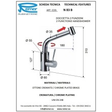 Смеситель для кухни Remer Gourmet N83B