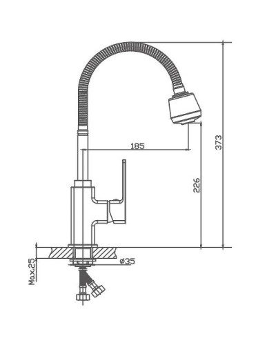 Смеситель для кухни Haiba HB73615 Хром