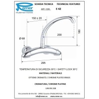 Термостат для кухни Remer Eagle E42