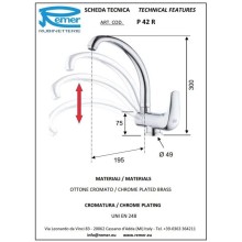 Смеситель для кухни Remer Project P42R