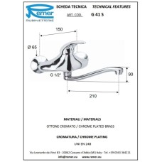 Смеситель для кухни Remer Giga G41S