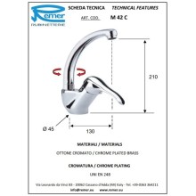 Смеситель для кухни Remer Musa M42C