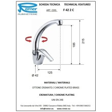 Смеситель для кухни Remer Serie 35 F42C