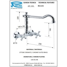 Смеситель для кухни Remer Liberty 41LIACE