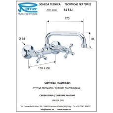 Смеситель для кухни Remer Liberty 41SLI