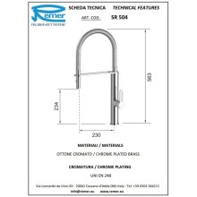 Смеситель для кухни Remer SR504