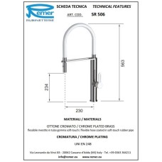 Смеситель для кухни Remer SR506