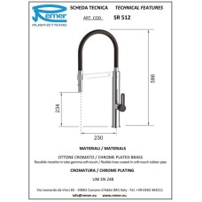 Смеситель для кухни Remer SR512