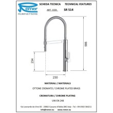 Смеситель для кухни Remer SR514