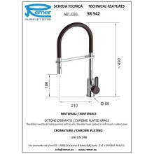 Смеситель для кухни Remer SR542