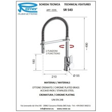 Смеситель для кухни Remer SR543