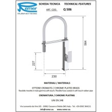 Смеситель для кухни Remer Q506