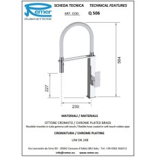 Смеситель для кухни Remer Q506