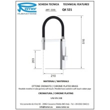 Смеситель для кухни Remer QK521