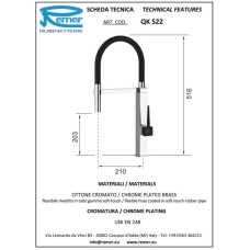 Смеситель для кухни Remer QK522