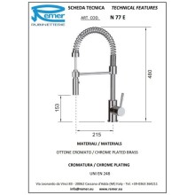 Смеситель для кухни Remer Vanity N77E